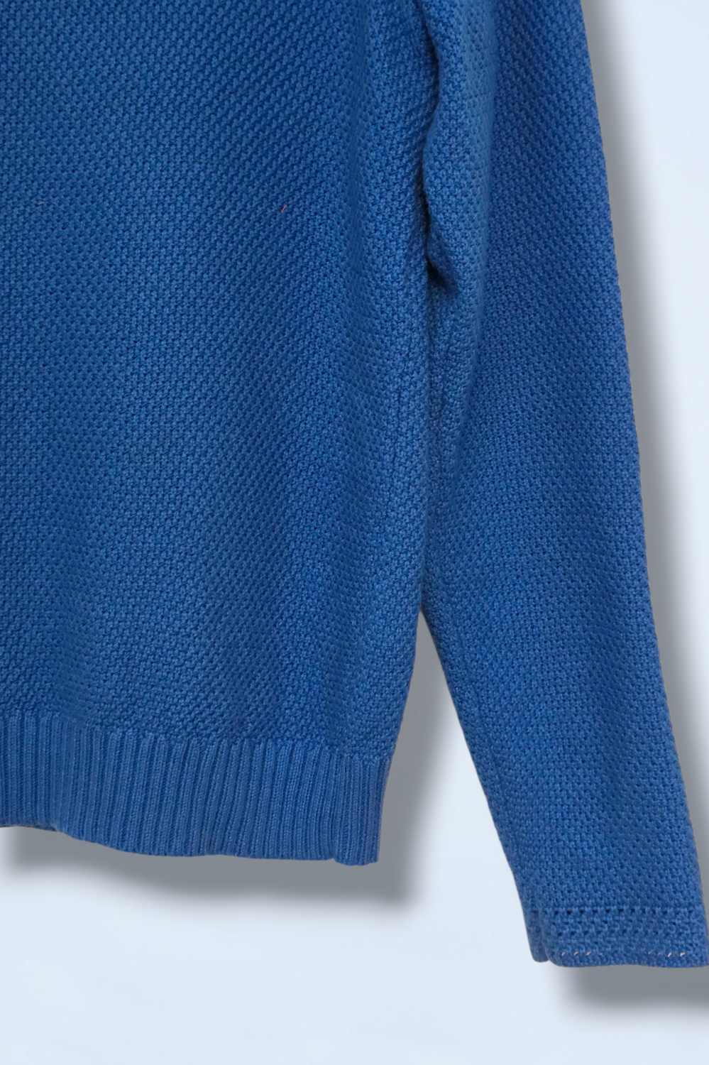 Boden Blue Callie Crochet Crew Neck Jumper Size Small