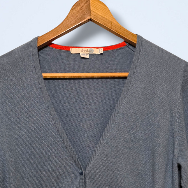 Boden – Long-sleeved Cropped Cardigan – V-Neck – Size UK 14