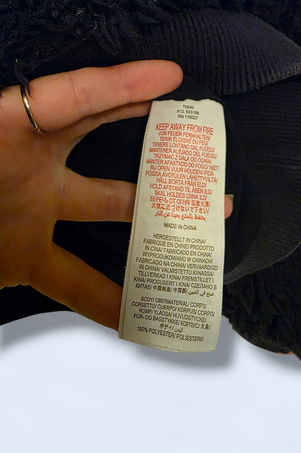 Boden Size 8 Navy Blue ¼ Faux Fur Jacket with Hood