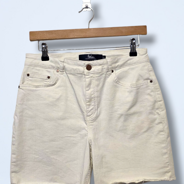 Boden – White Denim 6” Shorts – UK 12 – Salcombe Shorts
