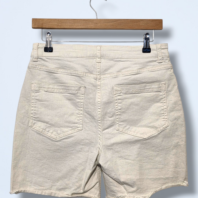 Boden – White Denim 6” Shorts – UK 12 – Salcombe Shorts