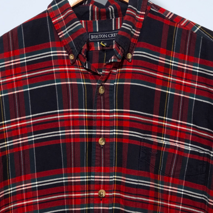 Boston Crew – Vintage Plaid Shirt – Cotton – Size 16