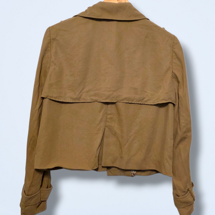 Zara – Brown Open-front Blazer – Size Large – Edge to edge