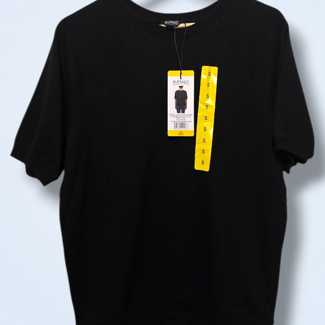 Buffalo – Size Small – NWT – Black Short-sleeved Jersey Casual Top