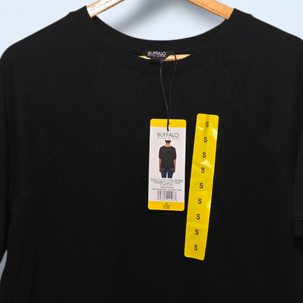 Buffalo – Size Small – NWT – Black Short-sleeved Jersey Casual Top