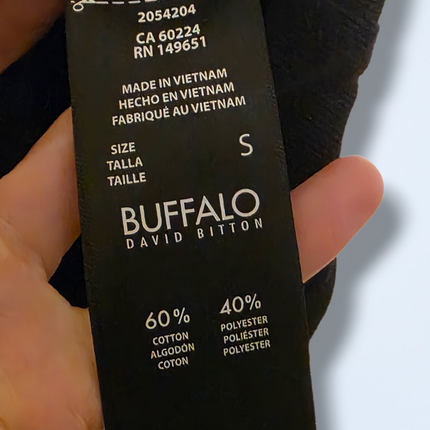 Buffalo – Size Small – NWT – Black Short-sleeved Jersey Casual Top