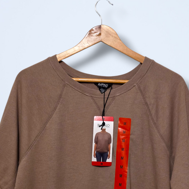 Buffalo – Size Medium – Over-sized Brown Jersey T-Shirt – NWT