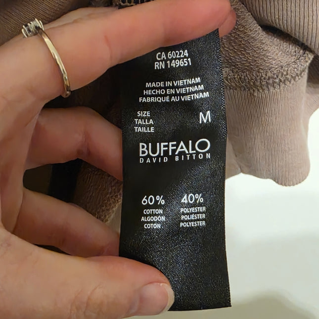 Buffalo – Size Medium – Over-sized Brown Jersey T-Shirt – NWT