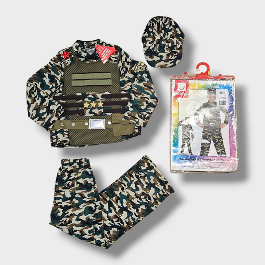 Smiffys Camouflage Military Boy Costume – Age 4-6 Years, New with Tags