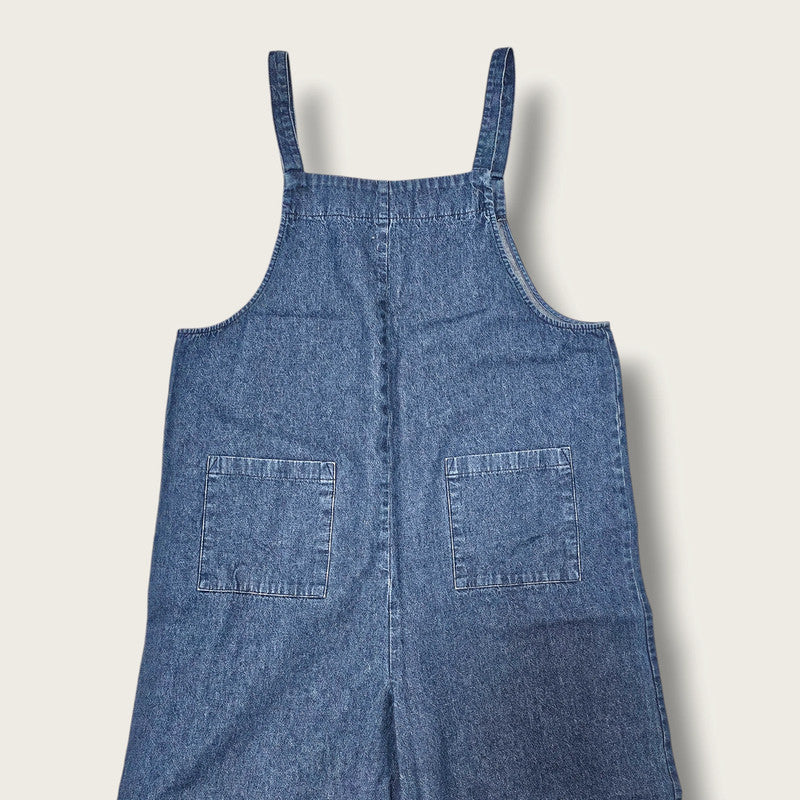 Chalk Denim Jumpsuit UK S/M 3/4 Length