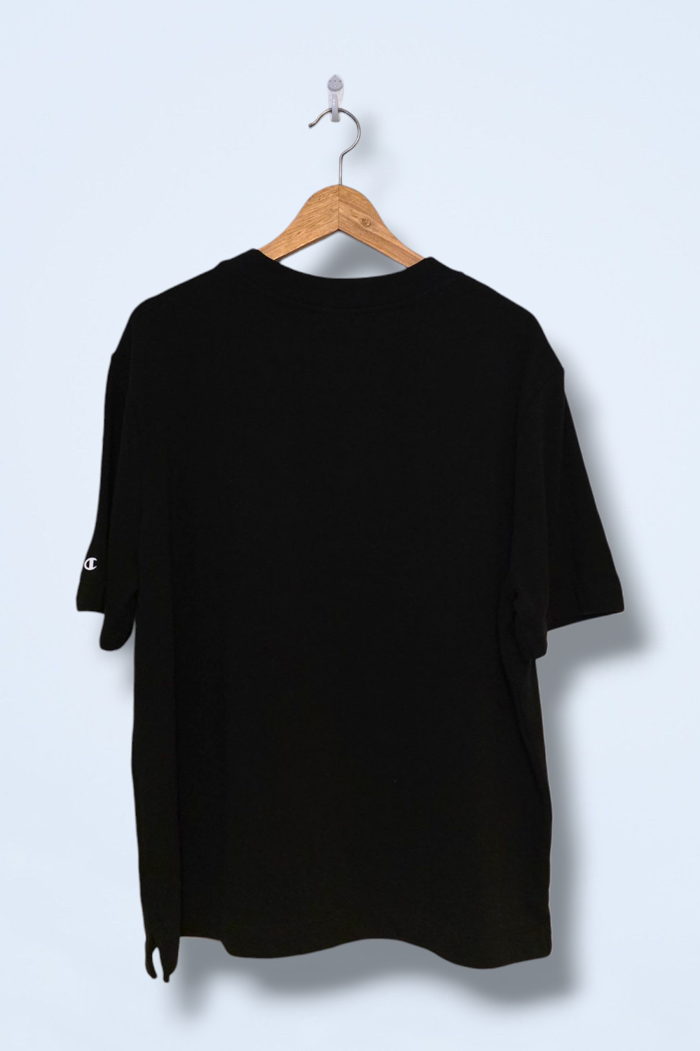 Champion Size Large Black Heavy Weight Jersey T-Shirt