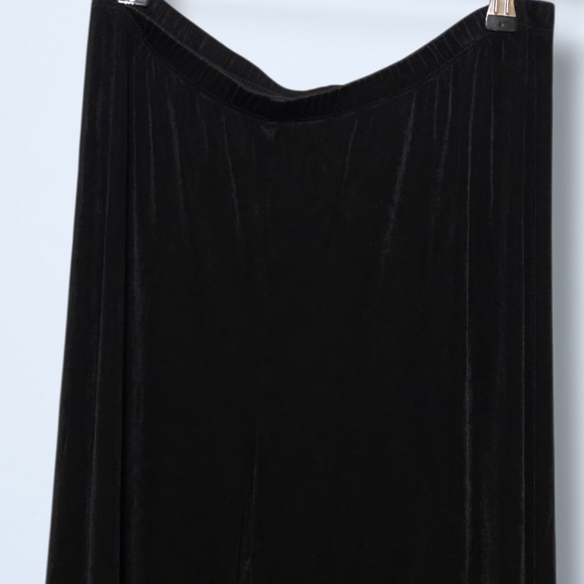 Chico's – Size 2 – Black Elasticated Trousers – Wide-leg