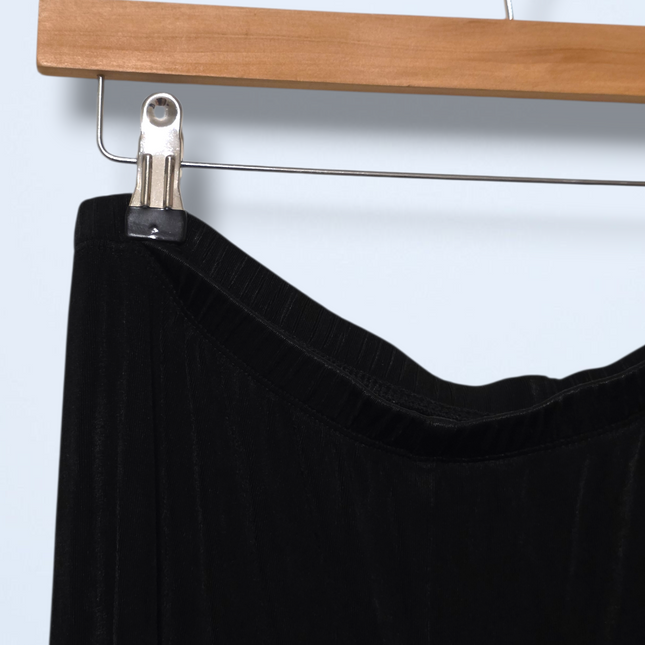 Chico's – Size 2 – Black Elasticated Trousers – Wide-leg