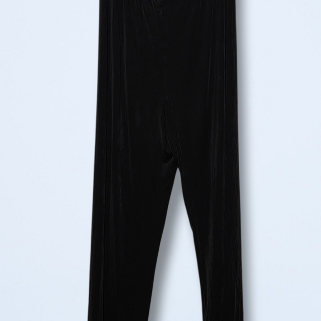 Chico's – Size 2 – Black Elasticated Trousers – Wide-leg