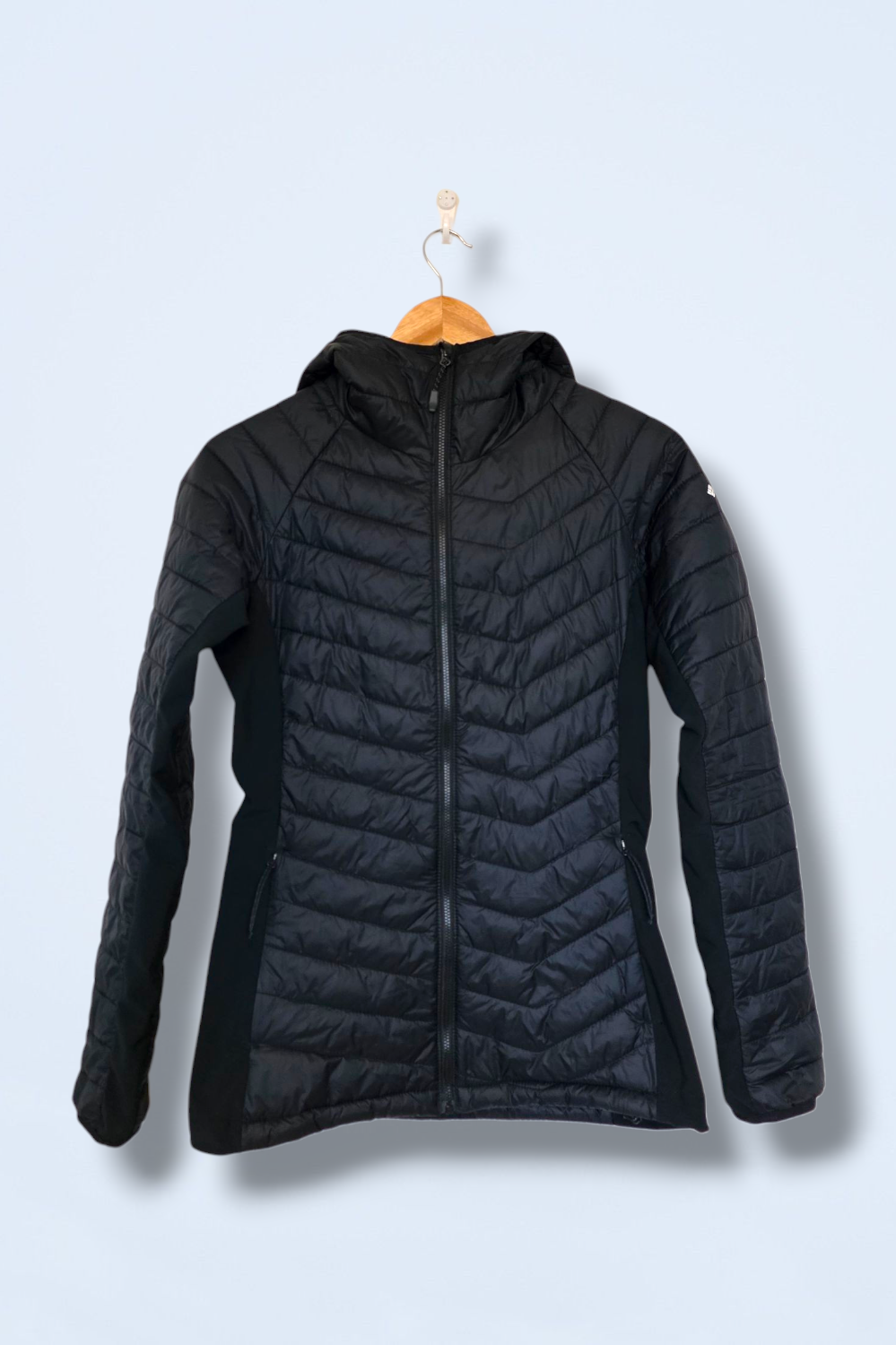 Columbia Ladies Powder Pass Quilted Hooded Jacket Small