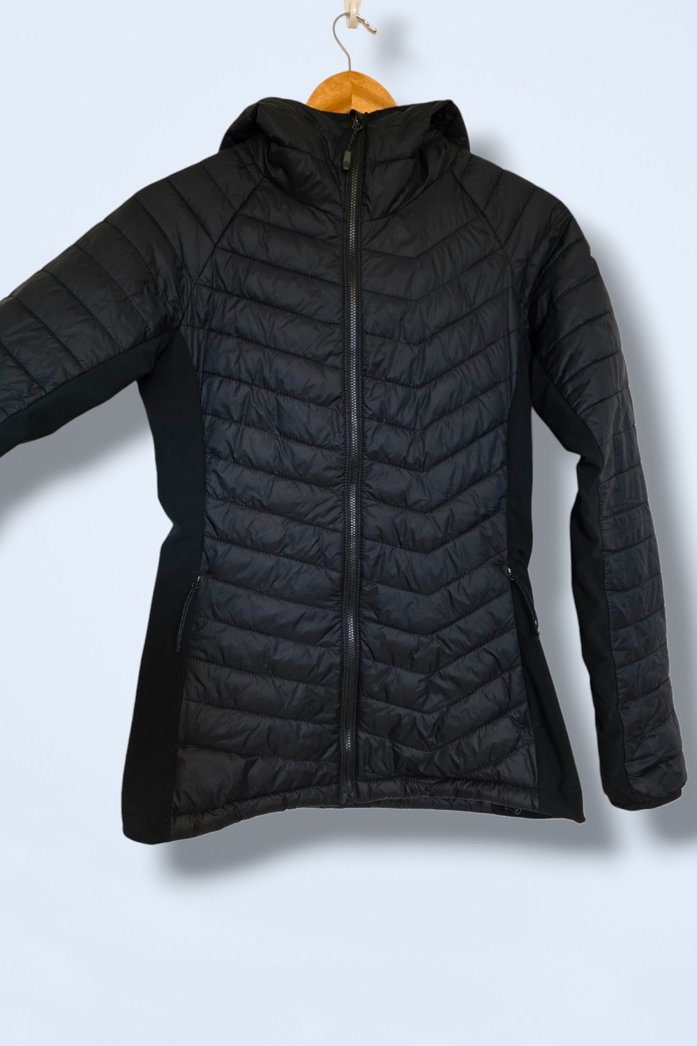 Columbia Ladies Powder Pass Quilted Hooded Jacket Small