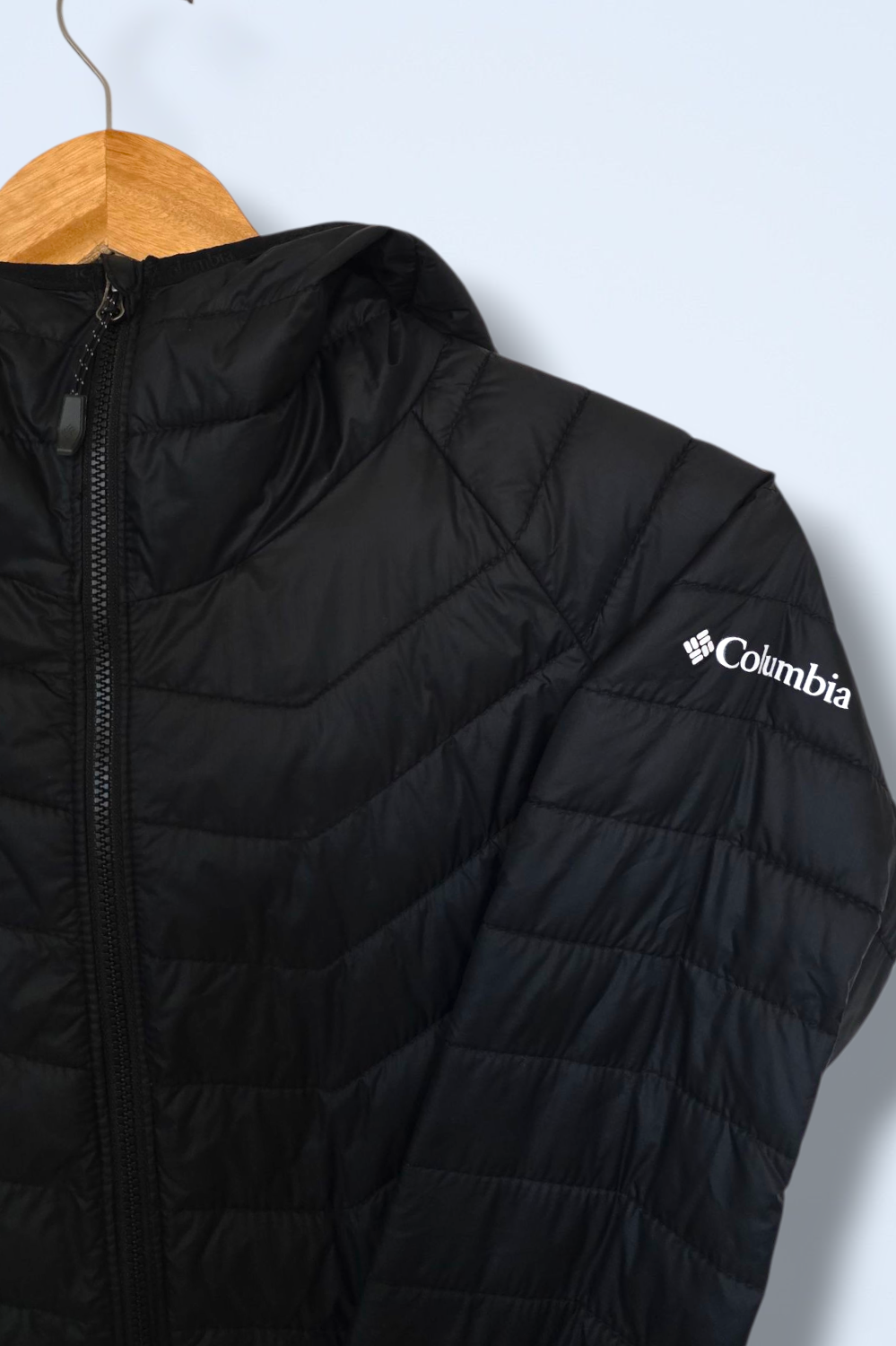 Columbia Ladies Powder Pass Quilted Hooded Jacket Small