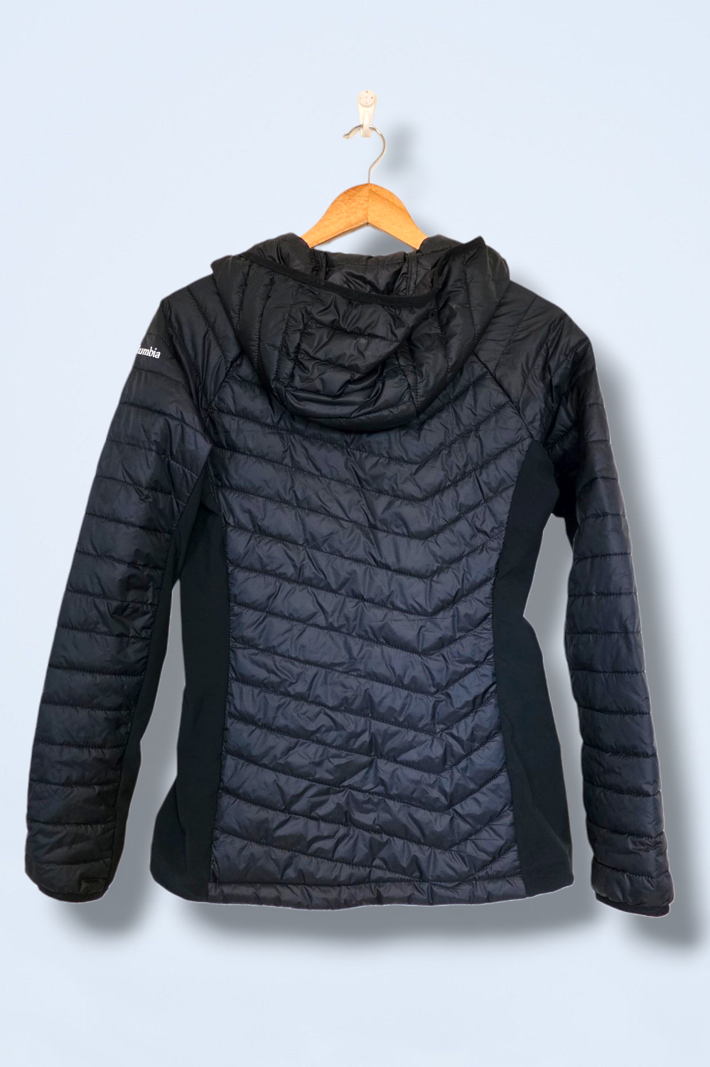 Columbia Ladies Powder Pass Quilted Hooded Jacket Small