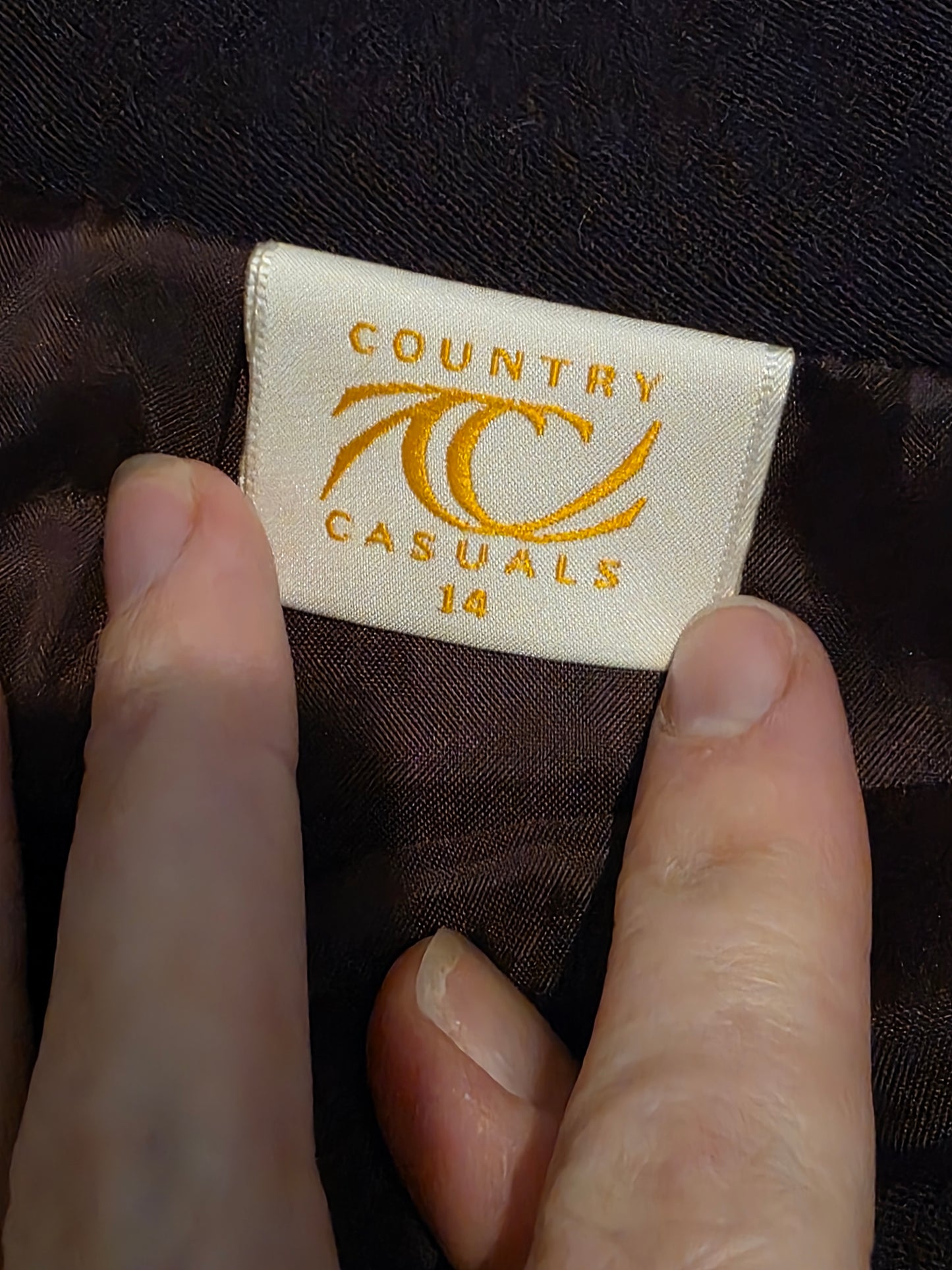 Country Casuals Vintage Plum Purple A Line Skirt UK 14