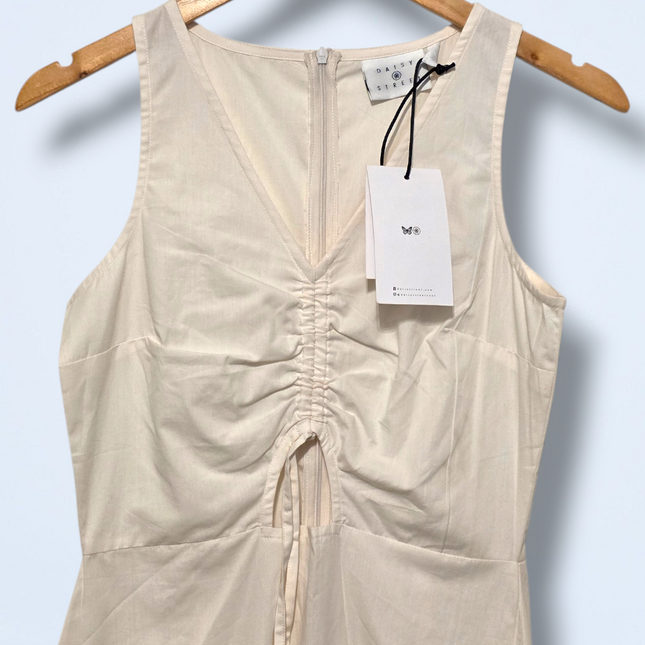 Daisy Street – Size 8 – NWT – Cream Light-weight Cut Out Summer Dress