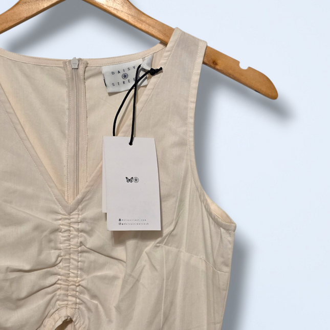 Daisy Street – Size 8 – NWT – Cream Light-weight Cut Out Summer Dress