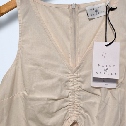 Daisy Street – Size 8 – NWT – Cream Light-weight Cut Out Summer Dress