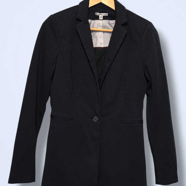 Dalia Collection – Size XS – Navy Single Button Blazer Jacket