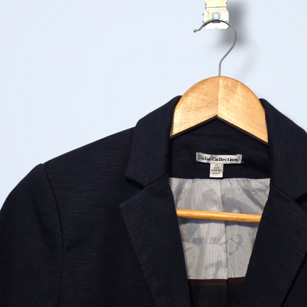 Dalia Collection – Size XS – Navy Single Button Blazer Jacket