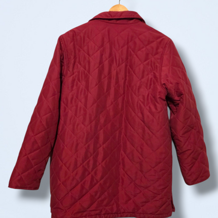 Damart Size 12/14 Quilted Button Coat with Pockets