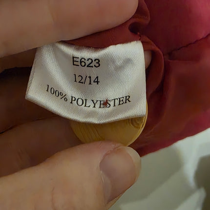 Damart Size 12/14 Quilted Button Coat with Pockets