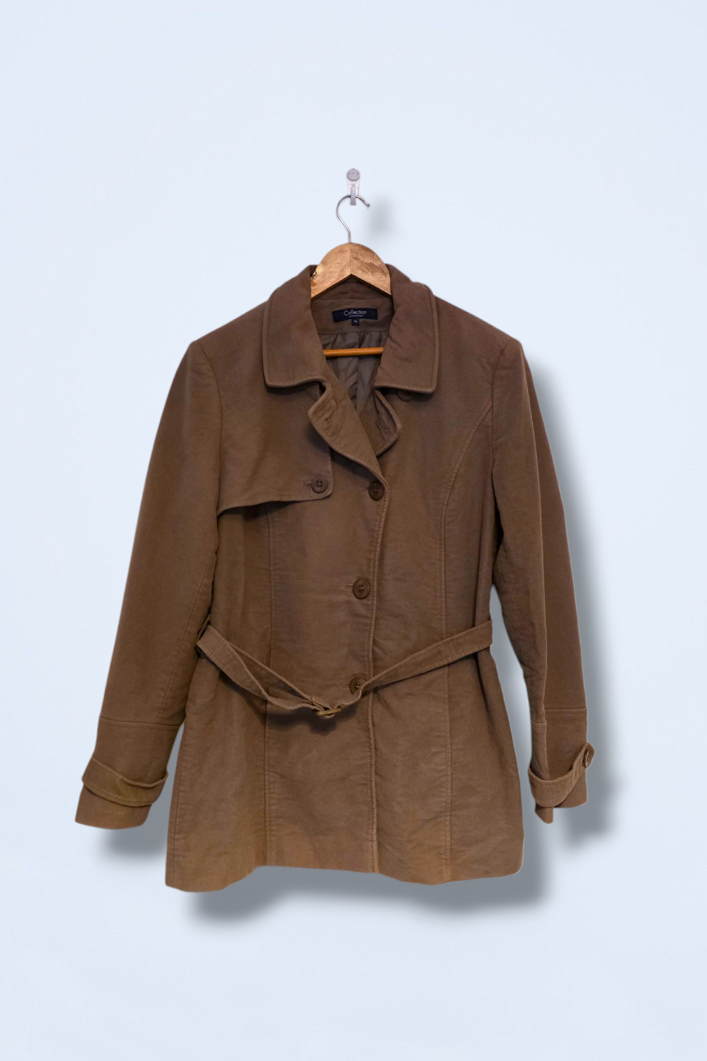 Debenhams Collection Size 16 Brown Short Trench Coat