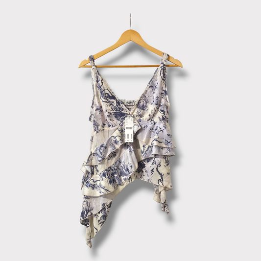Ecote Urban Outfitters Tiered Floral Blouse – Size L – BNWT – RRP £39