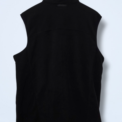 Black Eddie Bauer Fleece Gilet Full Zip Size Large