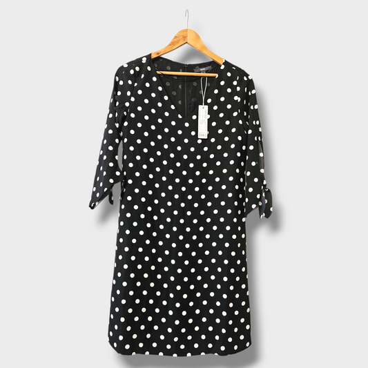 Esprit Black & White Polka Dot Dress – UK 6 – New with Tags