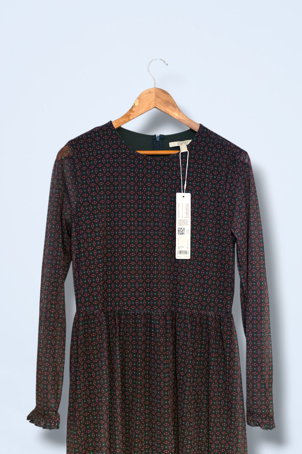 Esprit Long Maxi Printed Dress Autumn Winter New Size Large