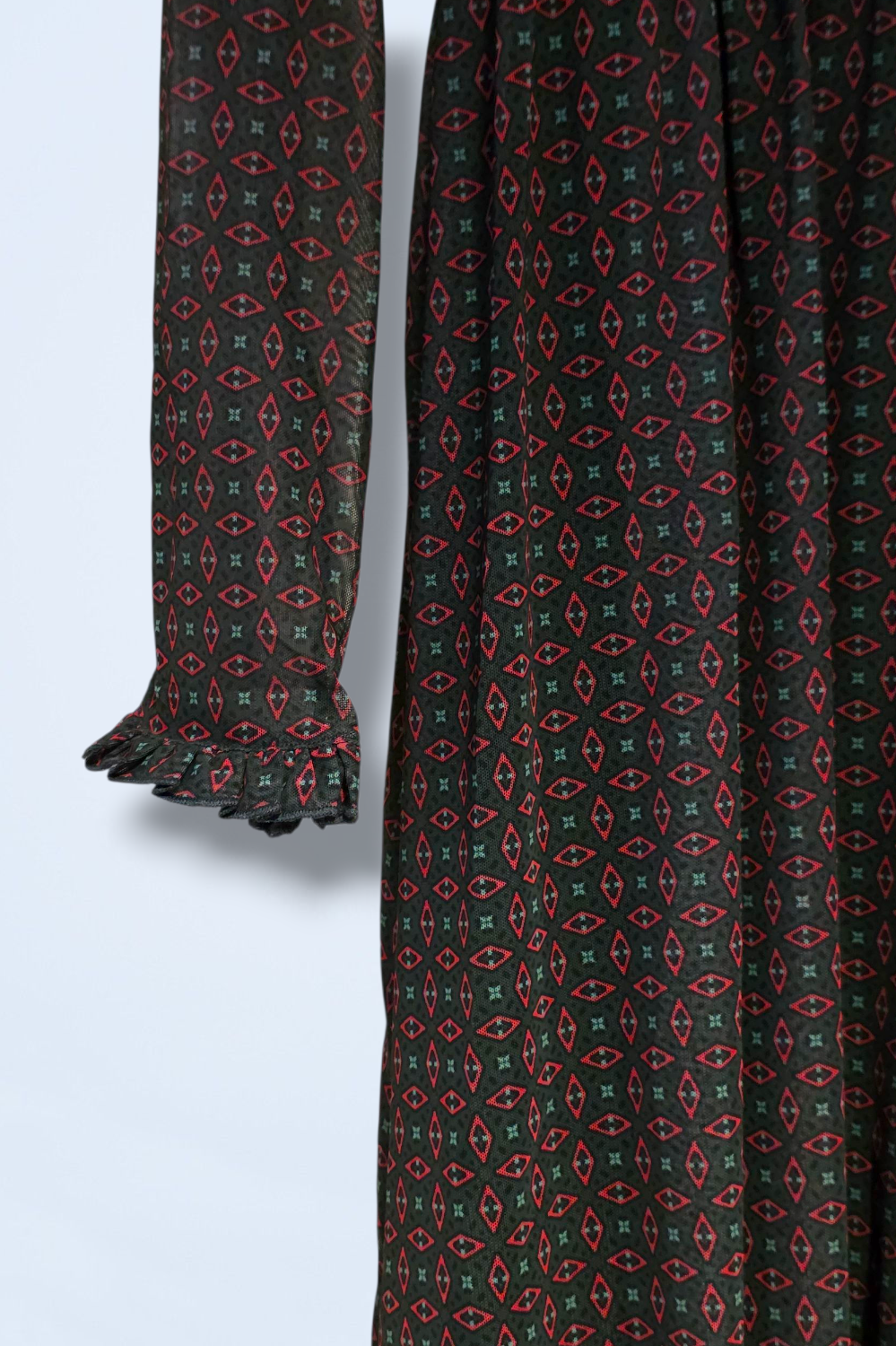 Esprit Long Maxi Printed Dress Autumn Winter New Size Large