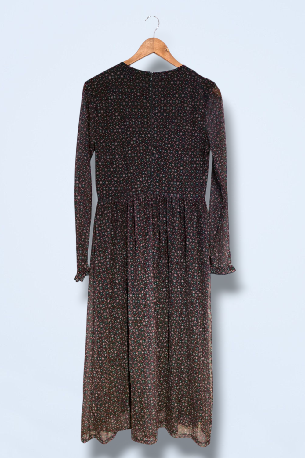 Esprit Long Maxi Printed Dress Autumn Winter New Size Large