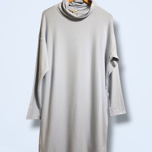 Esprit Pale Blue Long-sleeved Turtle Neck Jumper Dress New Medium