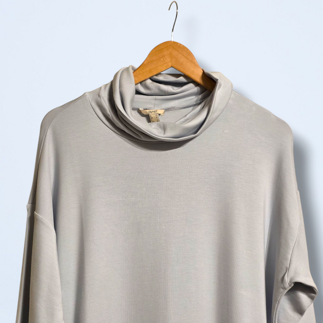 Esprit Pale Blue Long-sleeved Turtle Neck Jumper Dress New Medium