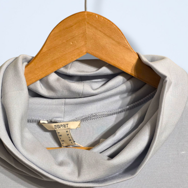 Esprit Pale Blue Long-sleeved Turtle Neck Jumper Dress New Medium