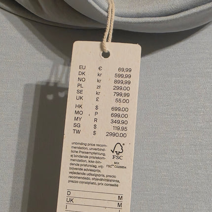 Esprit Pale Blue Long-sleeved Turtle Neck Jumper Dress New Medium