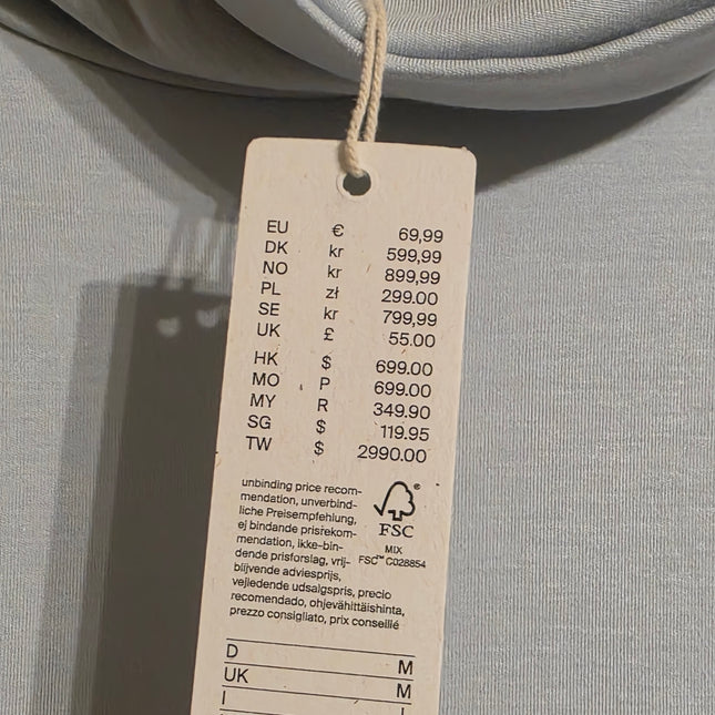 Esprit Pale Blue Long-sleeved Turtle Neck Jumper Dress New Medium