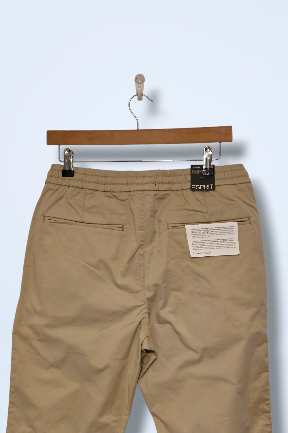 Esprit 30R New Beige Pull On Cropped Trouser