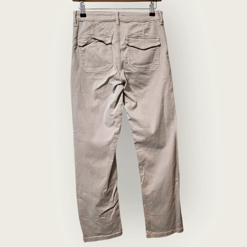 F&F Beige Cargo Trousers UK 8