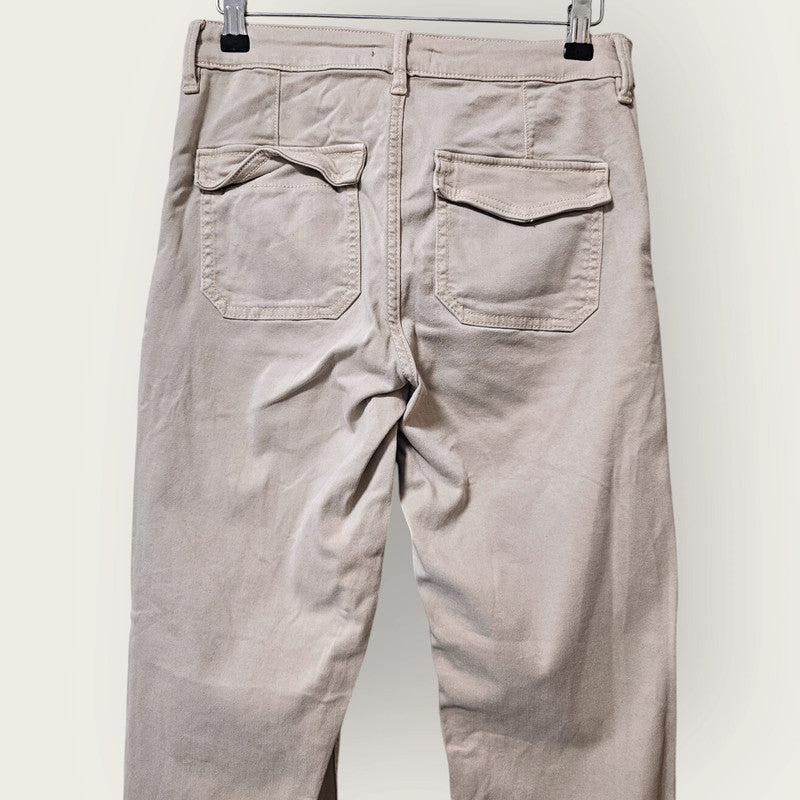 F&F Beige Cargo Trousers UK 8