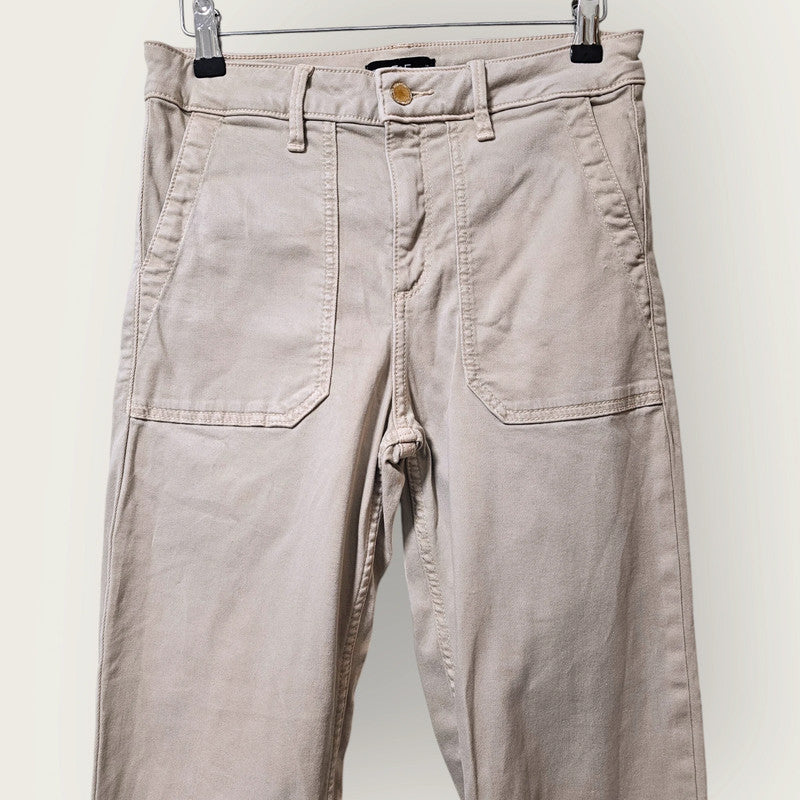 F&F Beige Cargo Trousers UK 8