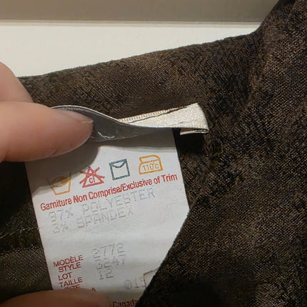 Animal Print 90s Vintage Fairweather Green & Black Dress UK 12