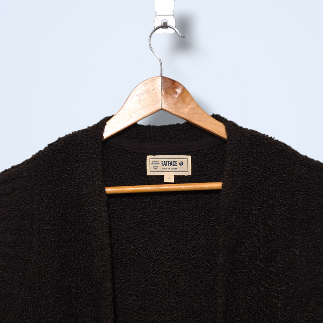 Fat Face – Size Small – Lena Knit Waistcoat – Chocolate Brown