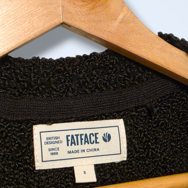 Fat Face – Size Small – Lena Knit Waistcoat – Chocolate Brown