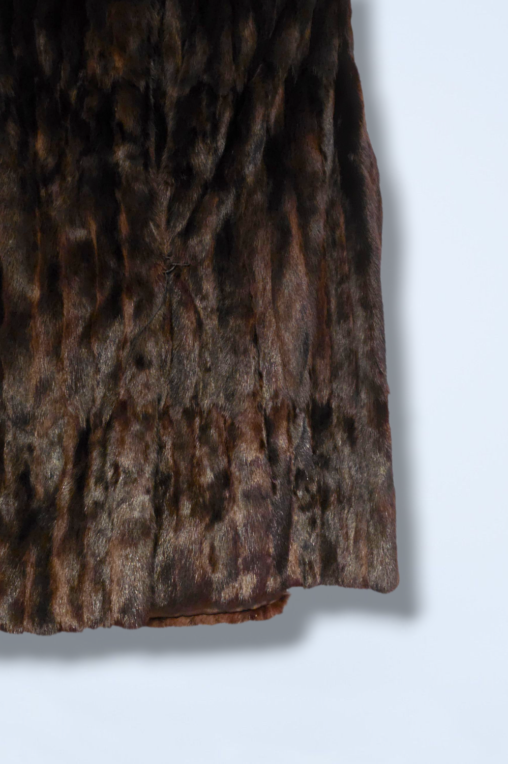 Faux Fur Ermin Mink-style Gilet Waist Coat Hook & Eye